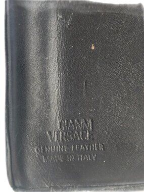 Gianni Versace Genuine Leather Wallet – Made in Italy – Vintage